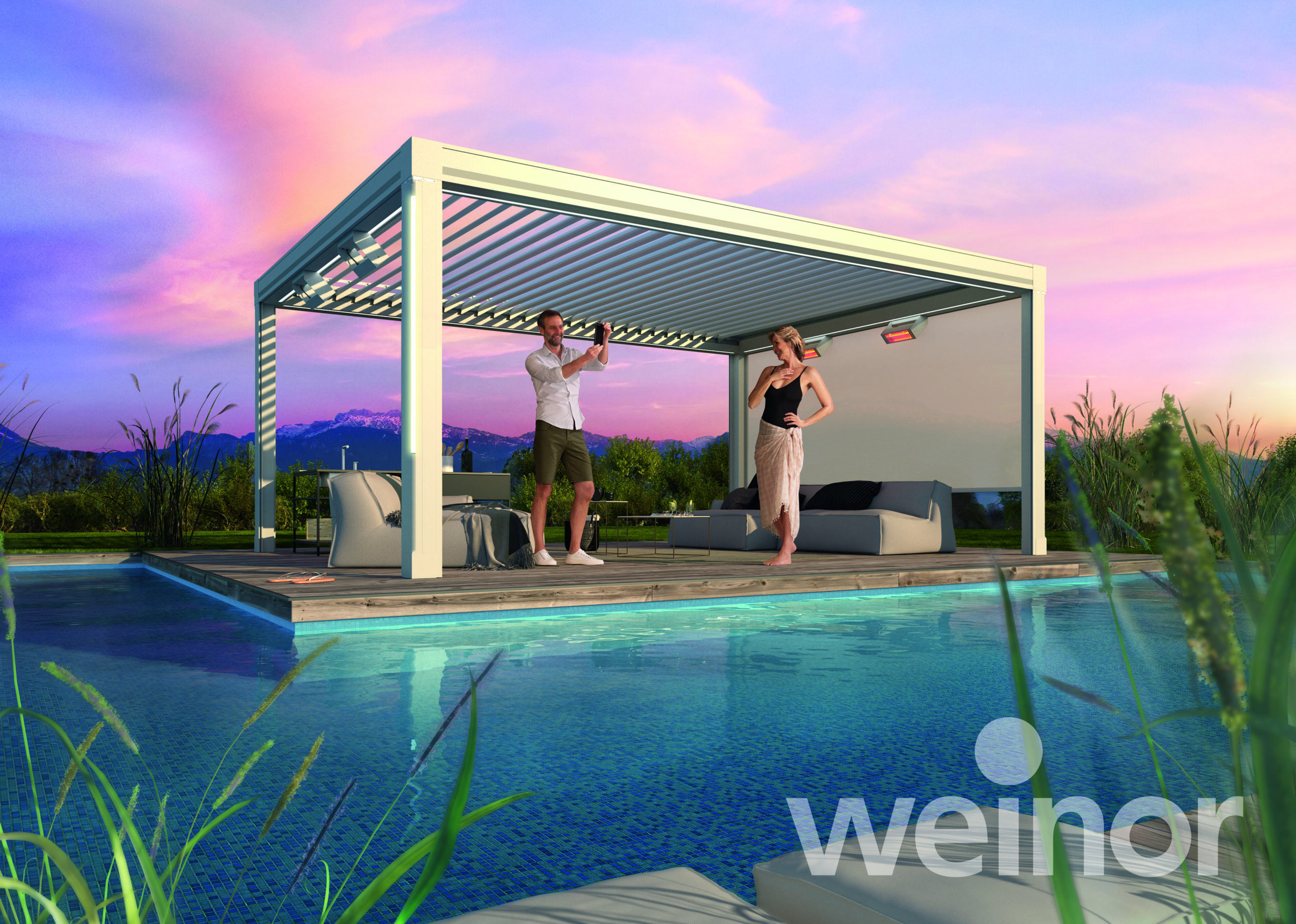 Weinor Artares lamellen dak en terrasverwarming